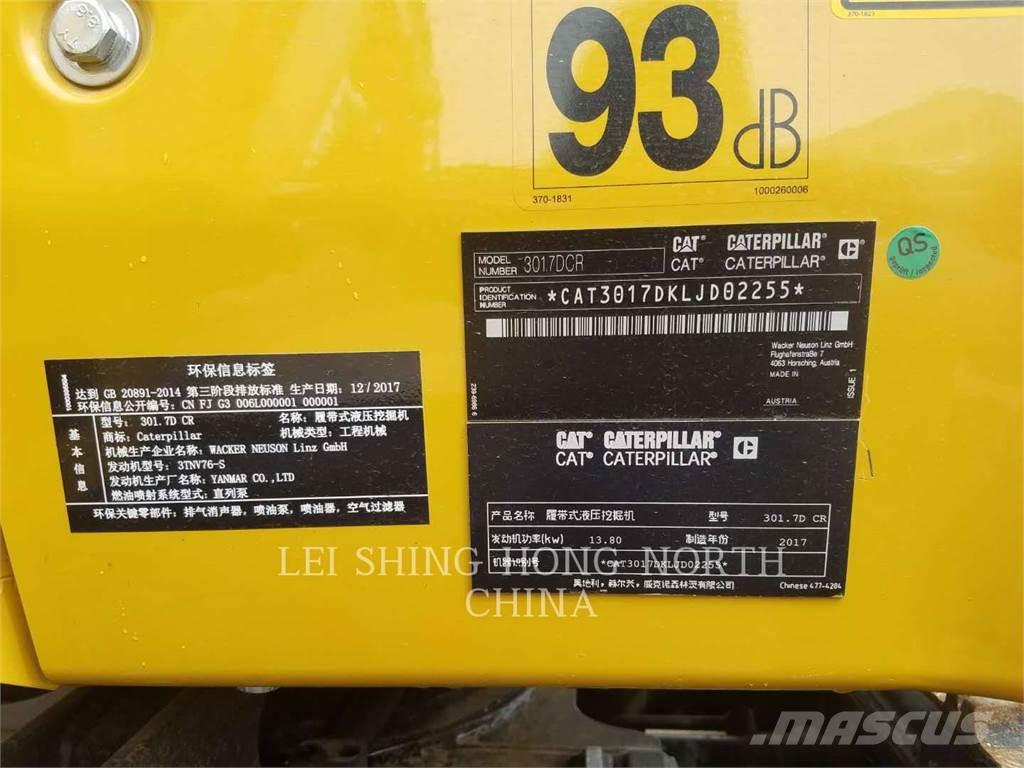 CAT 301.7DCR Bageri guseničari