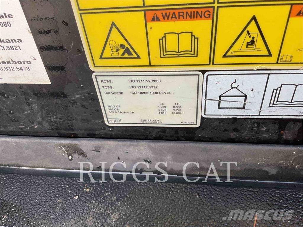 CAT 302.707CR Bageri guseničari