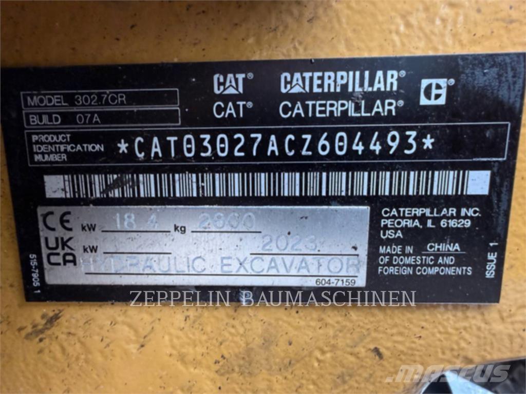 CAT 302.7CR-07 Bageri guseničari