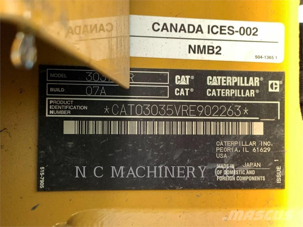 CAT 303.5 CRCB Bageri guseničari