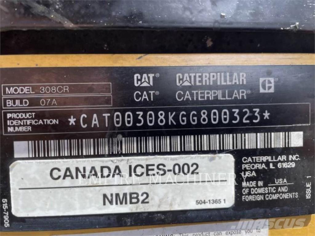 CAT 308-07 Bageri guseničari