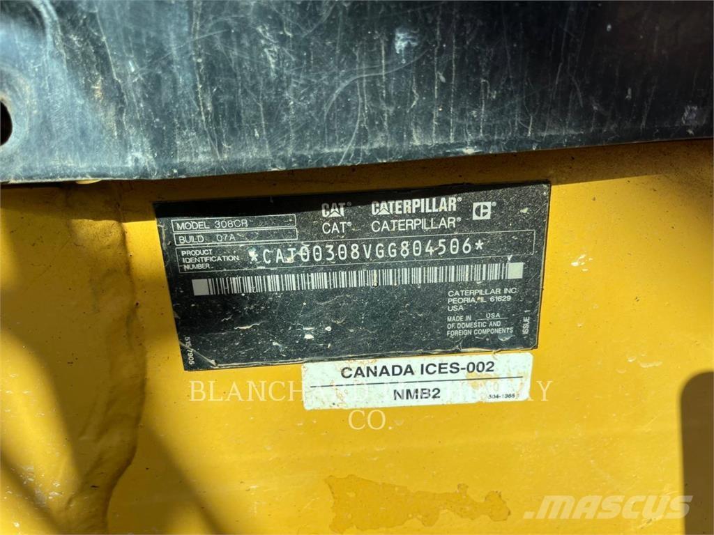 CAT 308CR Bageri guseničari