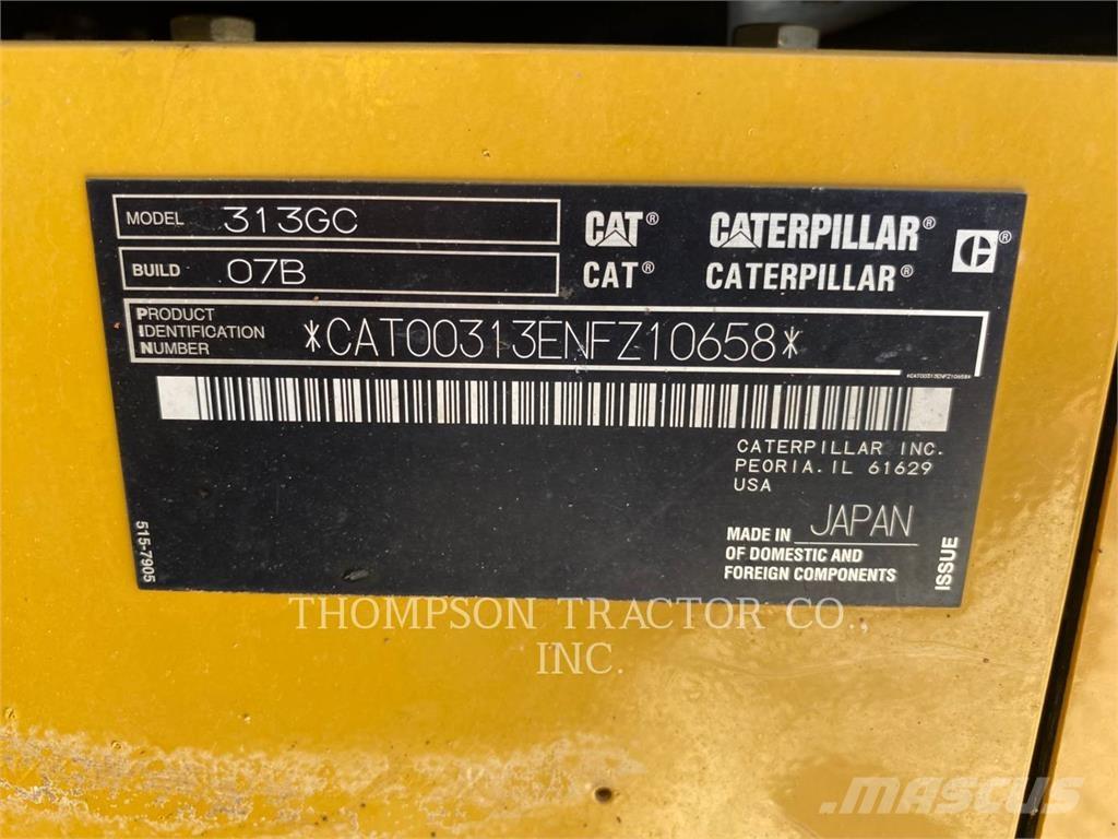 CAT 313GC Bageri guseničari