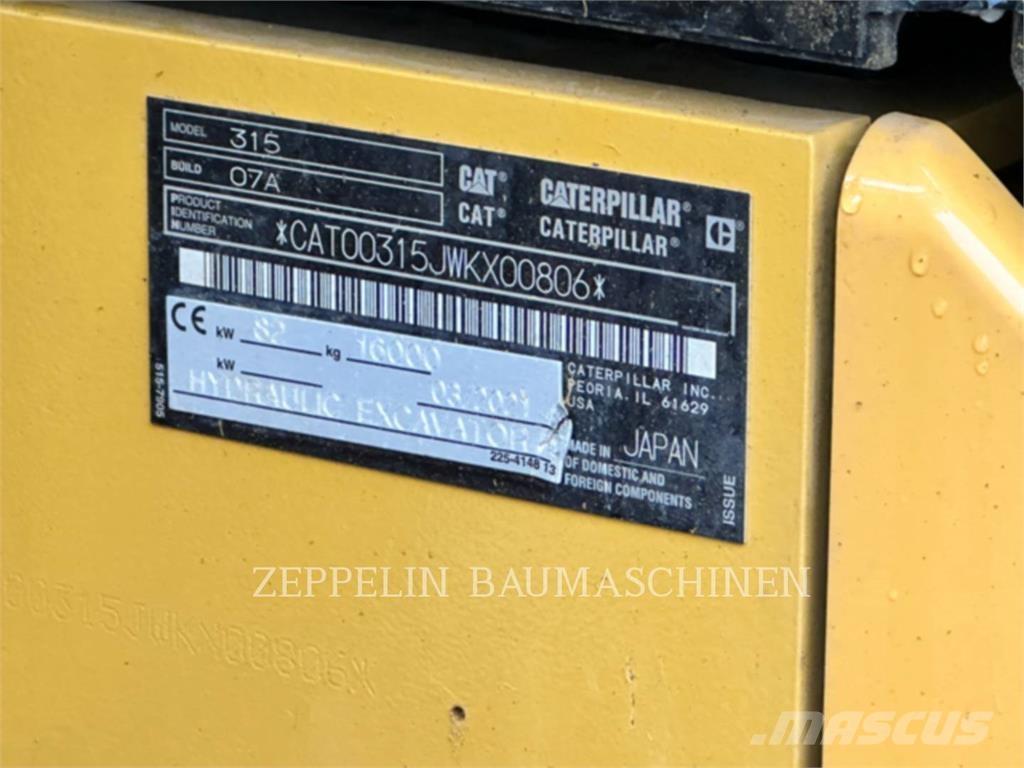 CAT 315-07A Bageri guseničari
