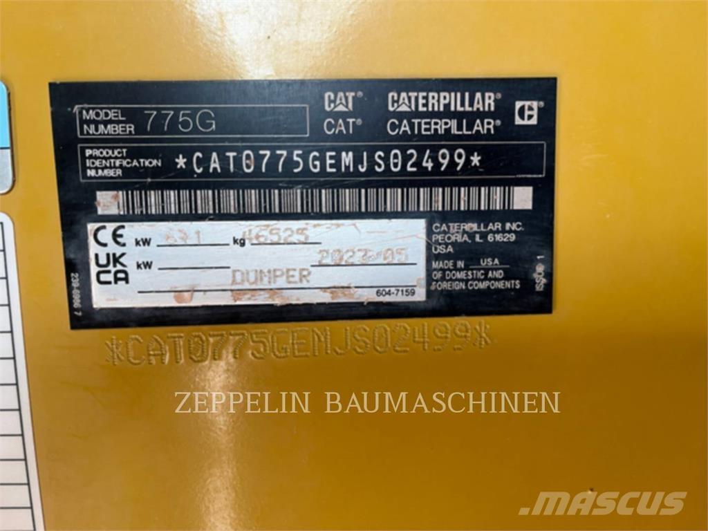 CAT 775G Zglobni damperi