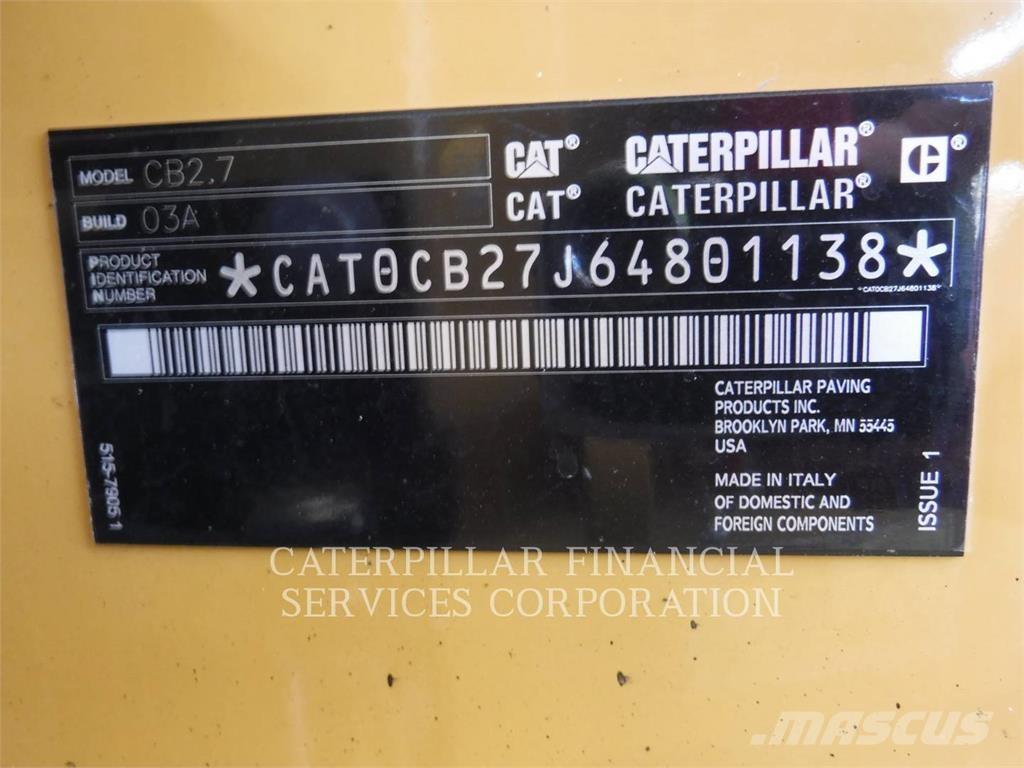 CAT CB2.703 Valjci sa duplim bubnjem