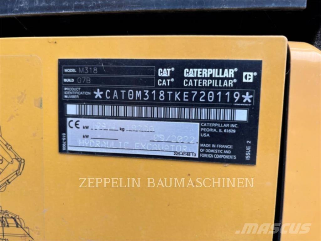 CAT M318-07A Bageri točkaši