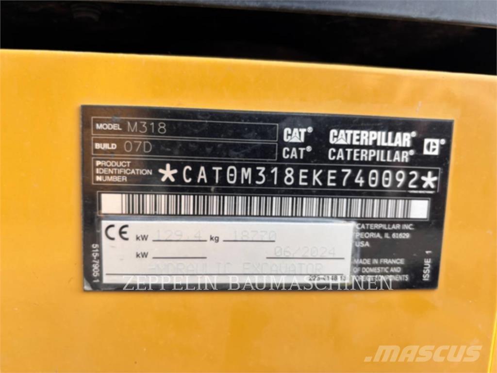 CAT M318-07A Bageri točkaši