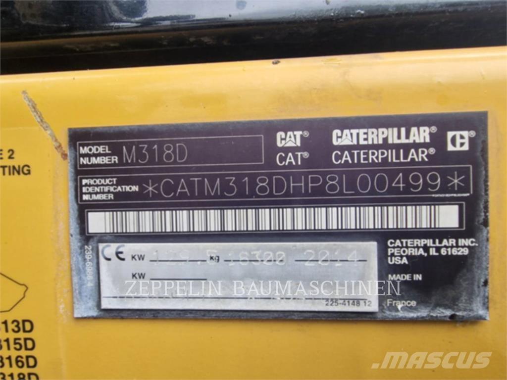 CAT M318D Bageri točkaši
