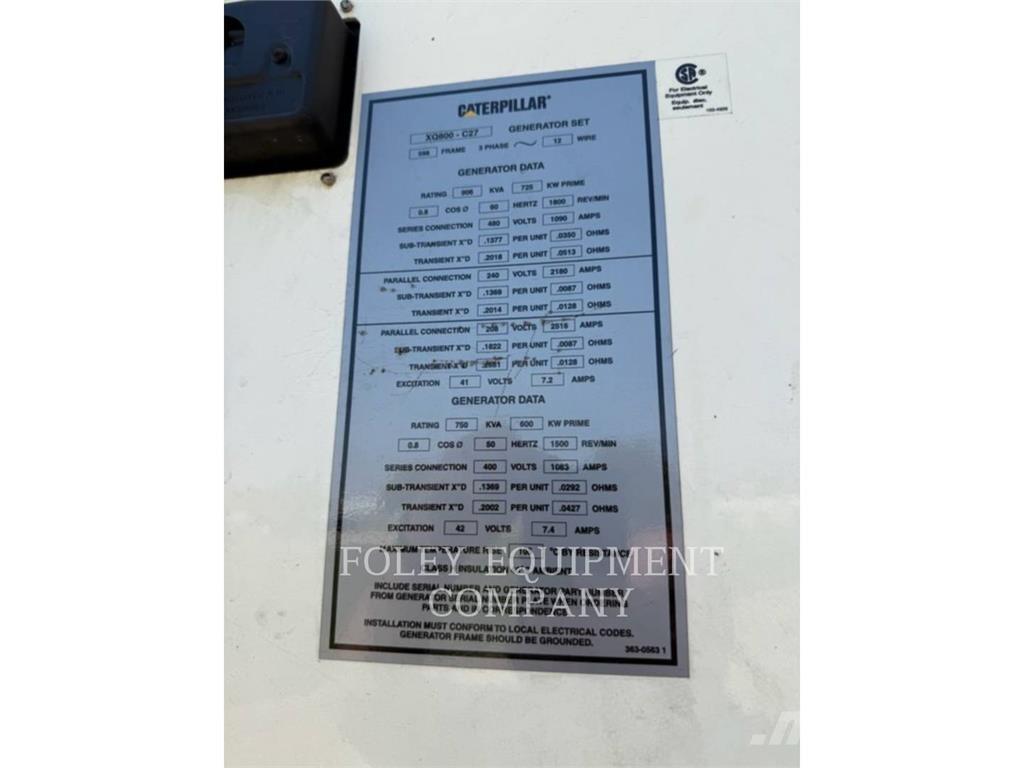 CAT XQ800 Ostali generatori