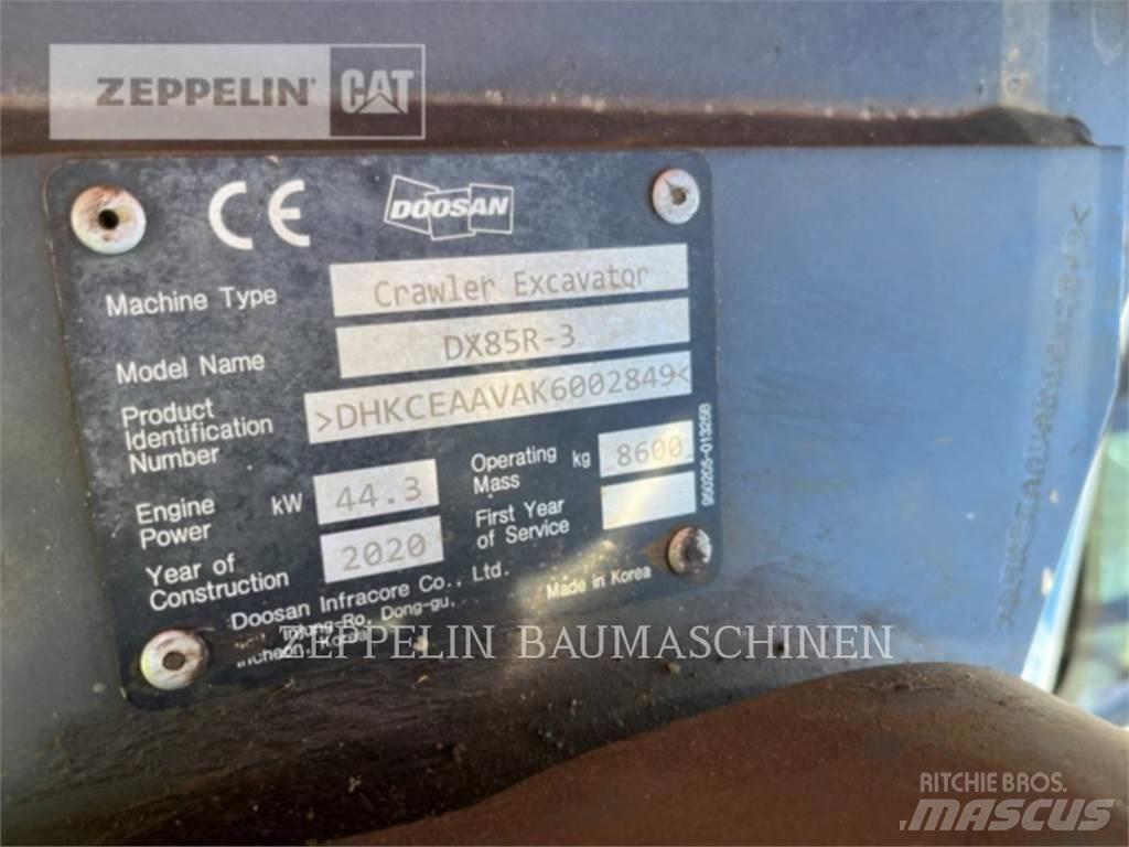 Doosan DX85R-3 Bageri guseničari