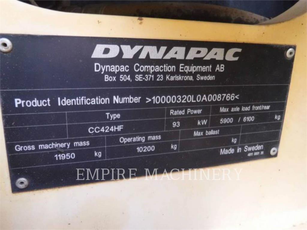 Dynapac CC424HF Valjci sa duplim bubnjem