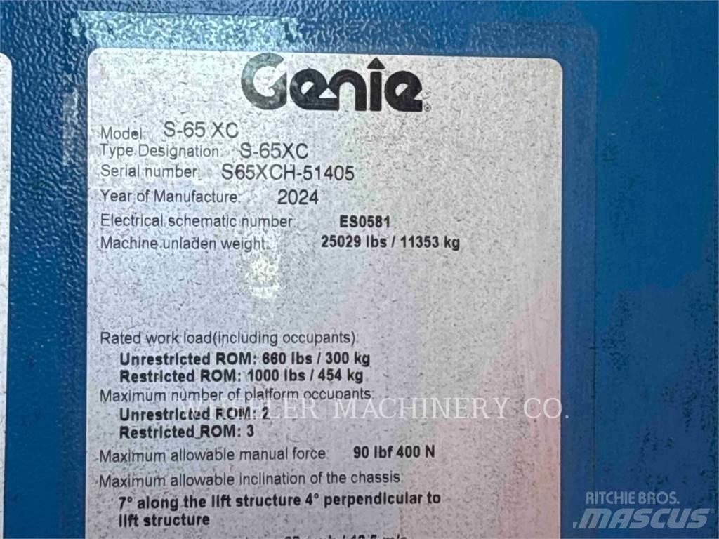 Genie S65XC Zglobne podizne platforme