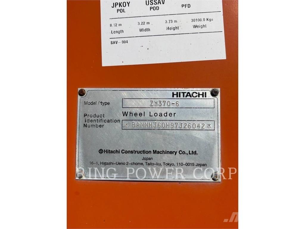 Hitachi ZW3706-6 Utovarivači na točkove