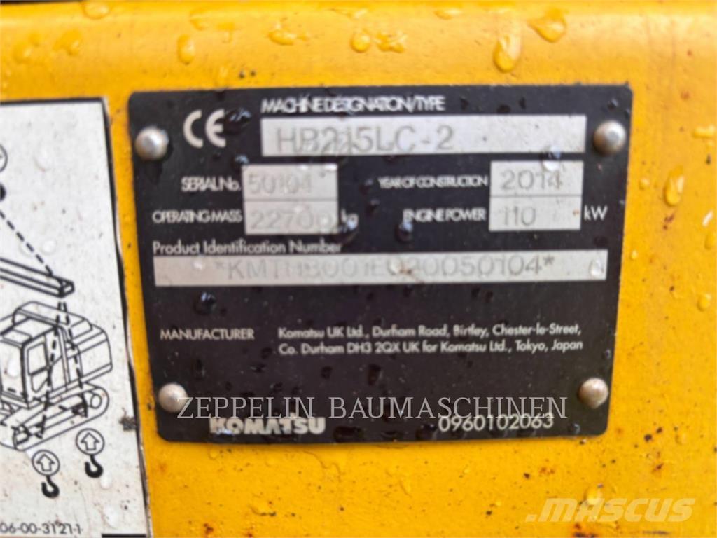 Komatsu HB215LC-2 Bageri guseničari