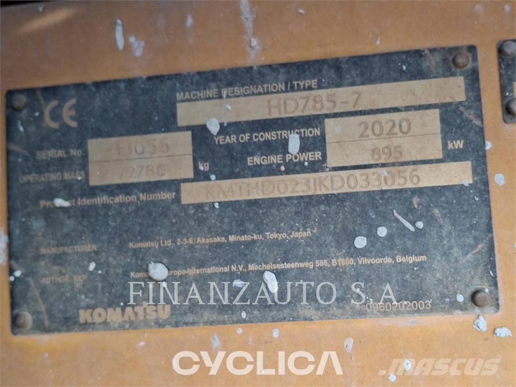 Komatsu HD785-7 Zglobni damperi