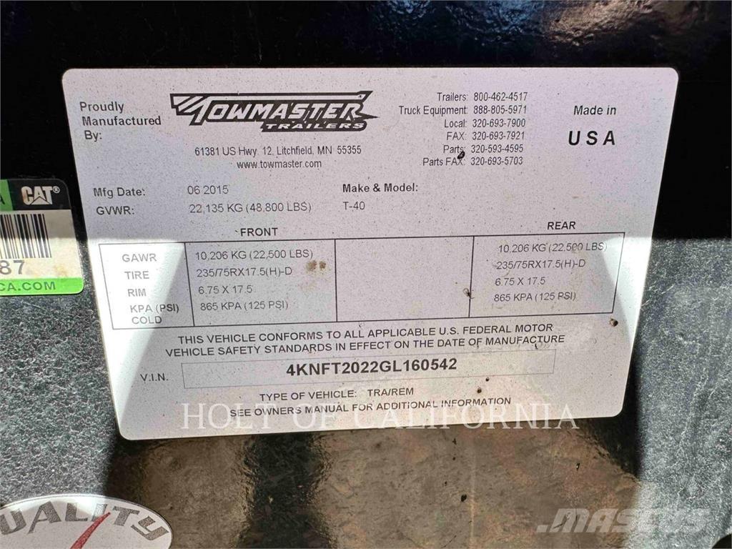 TOWMASTER T-40 Ostale prikolice