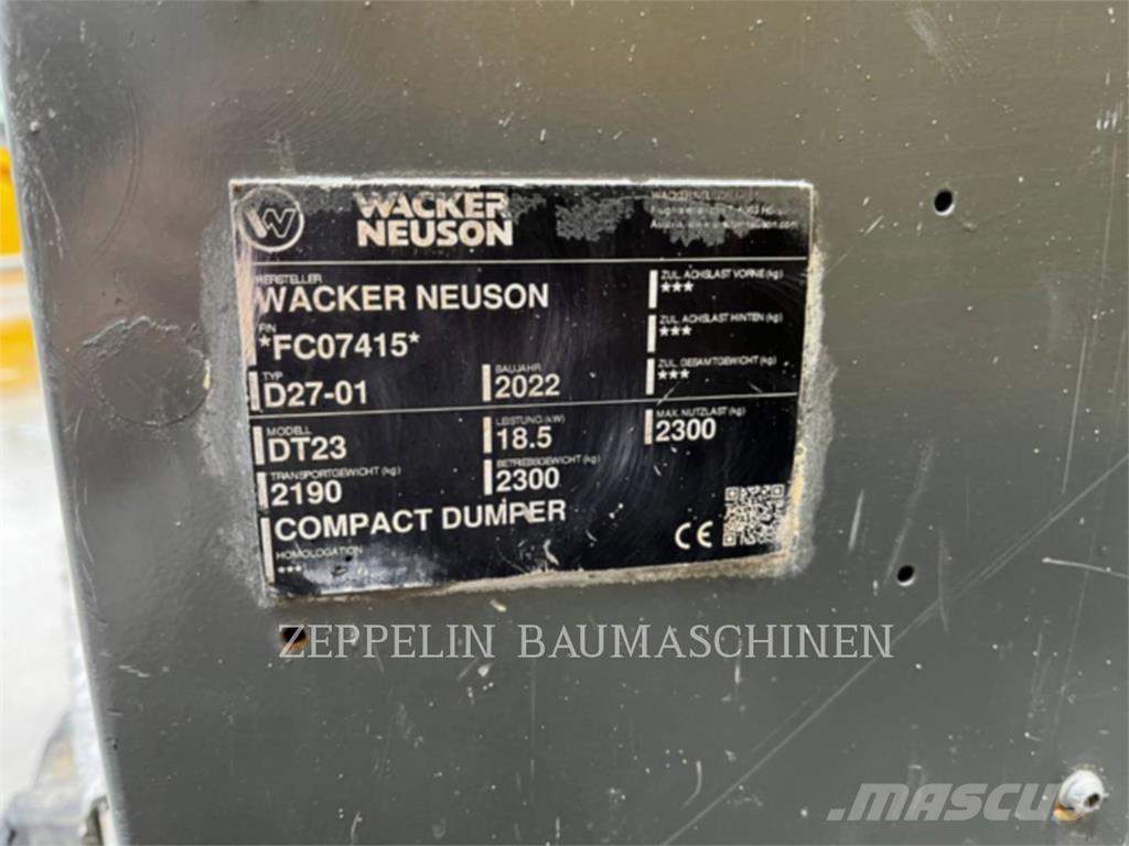 Wacker DT23 Zglobni damperi