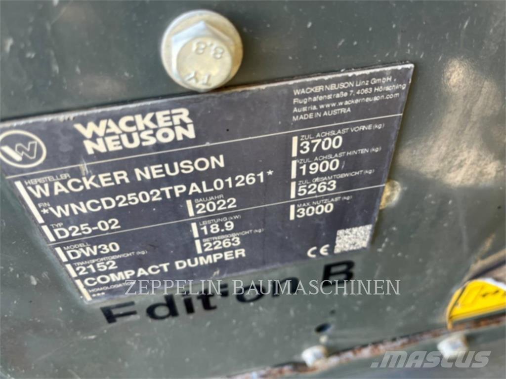 Wacker DW30 Zglobni damperi