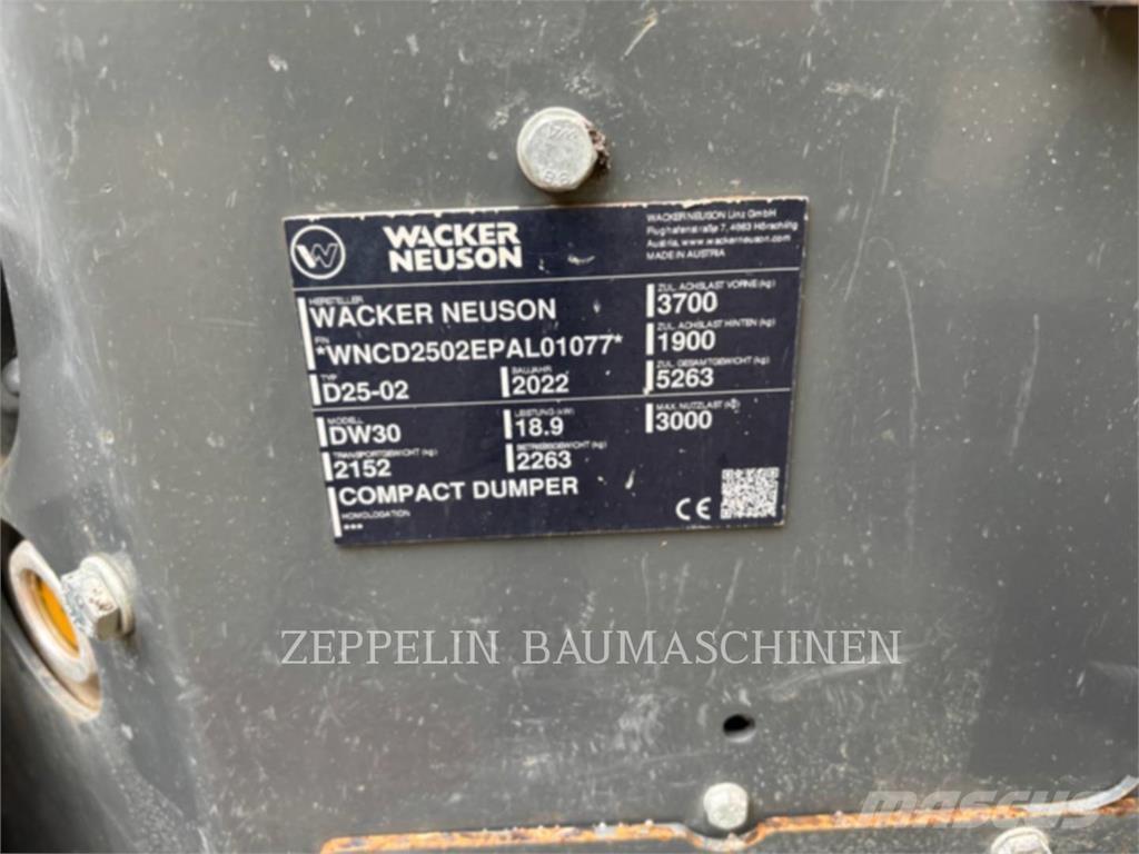 Wacker DW30 Zglobni damperi