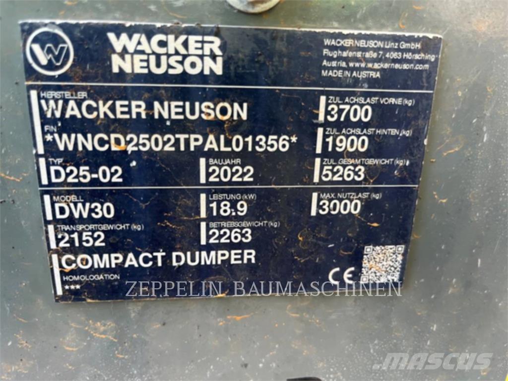 Wacker DW30 Zglobni damperi