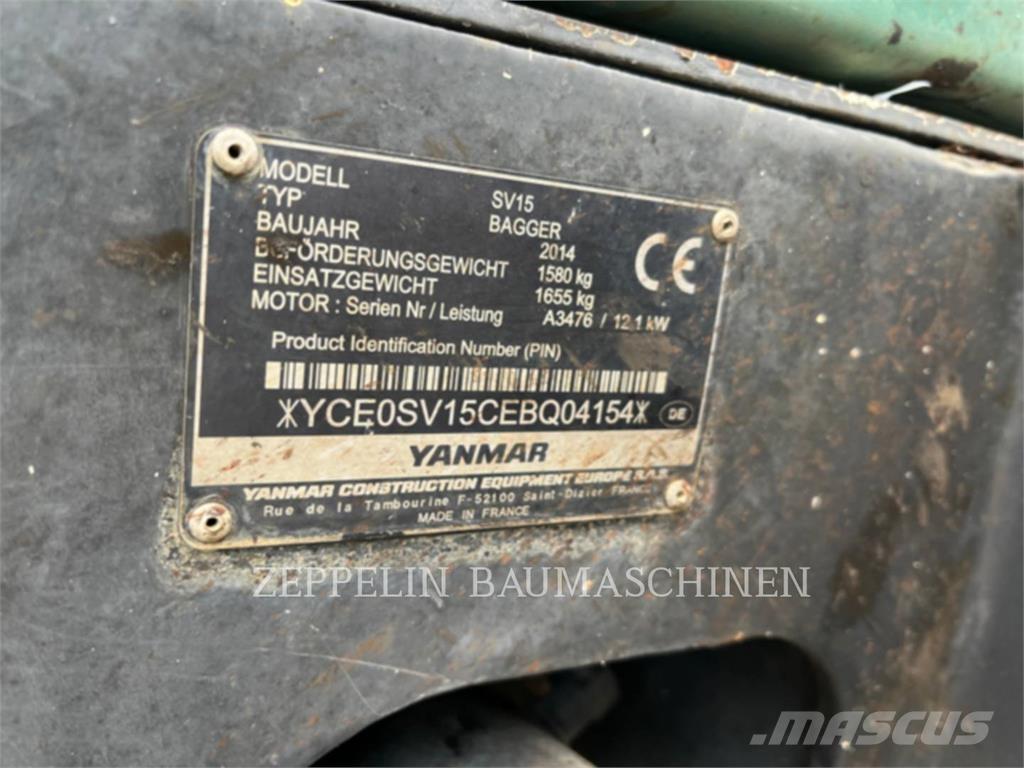 Yanmar SV15 Bageri guseničari