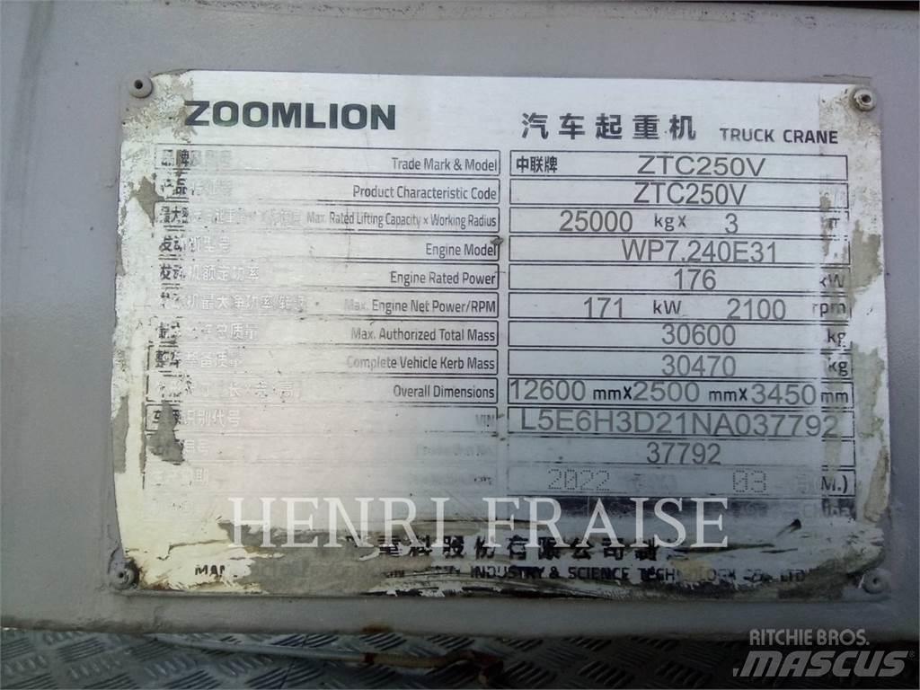 Zoomlion ZTC250V31 Polovne dizalice za sve terene