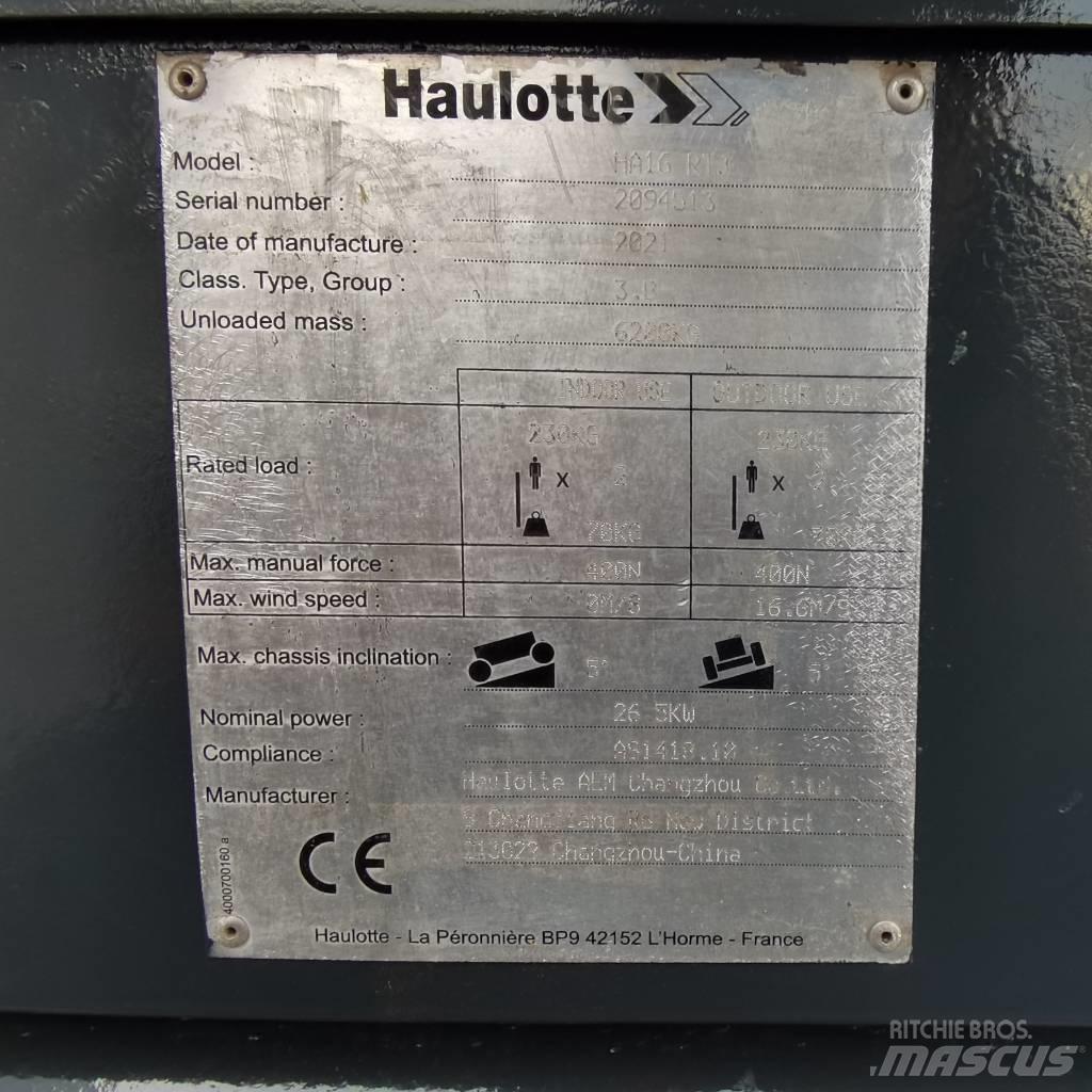 Haulotte HA16RTJ Zglobne podizne platforme