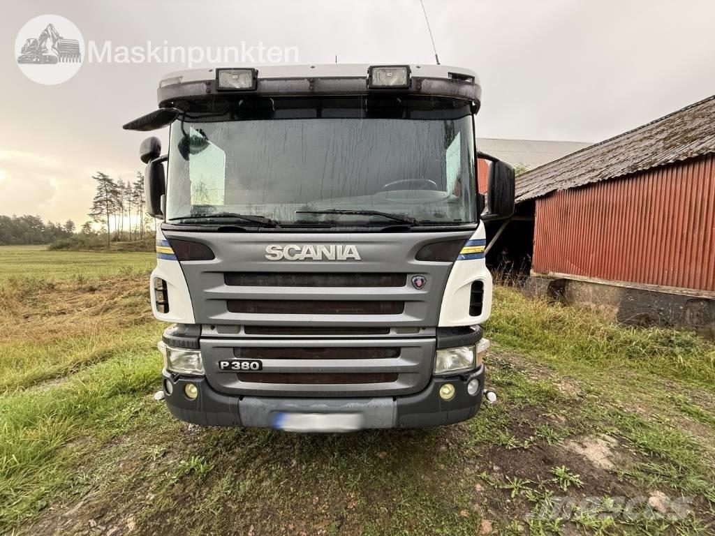 Scania P 380 LB Rol kiper kamioni sa kukom za podizanje tereta