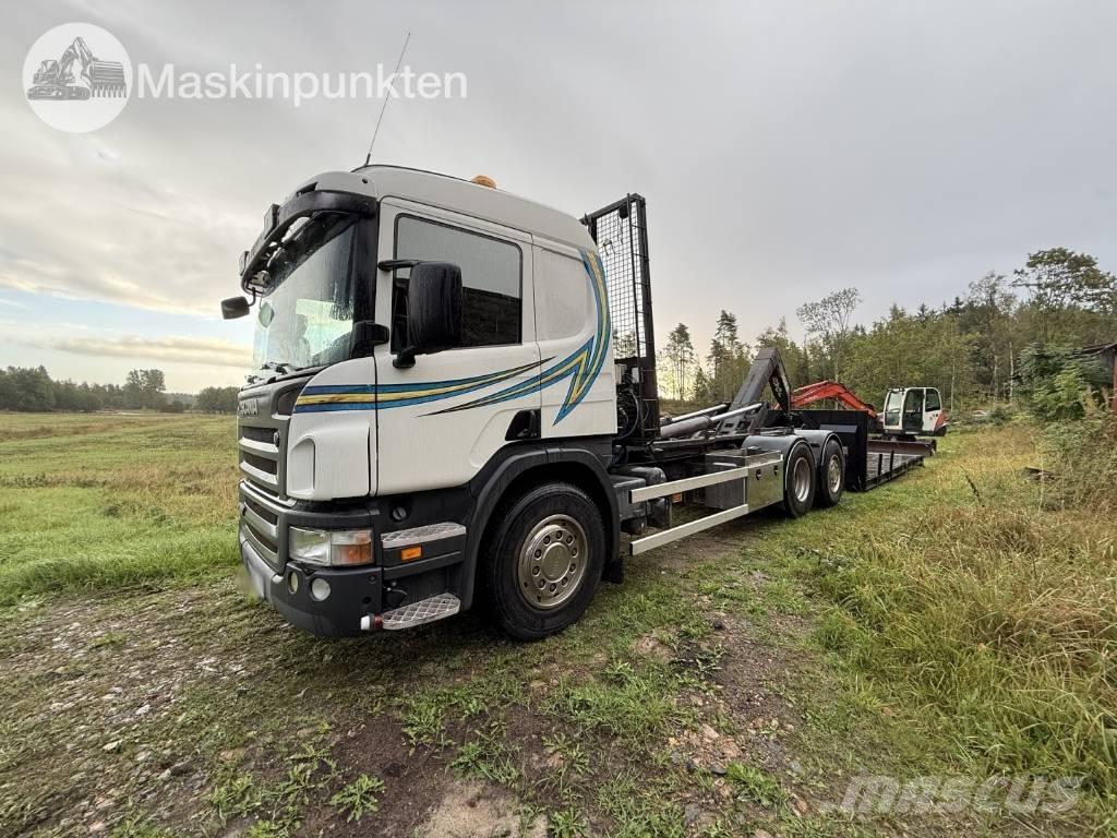 Scania P 380 LB Rol kiper kamioni sa kukom za podizanje tereta