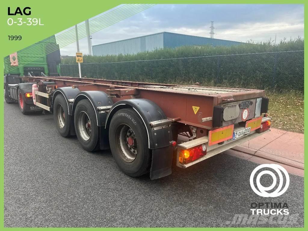 LAG 0-3-39L Kontejnerske poluprikolice
