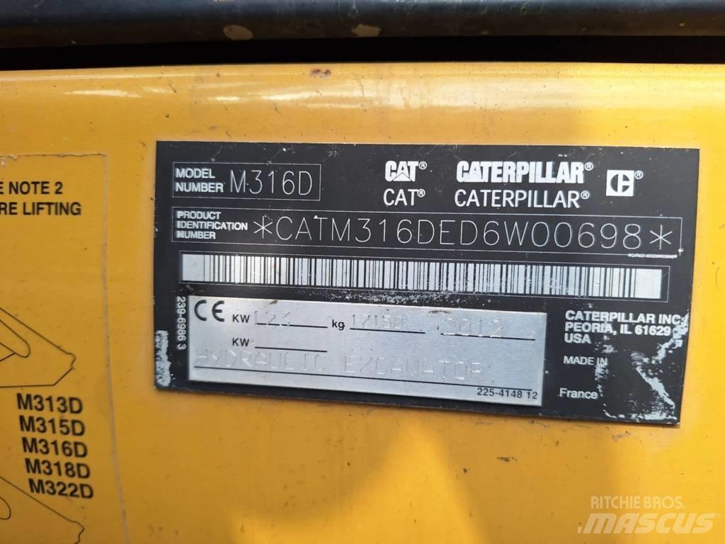 CAT M 316 D Bageri točkaši