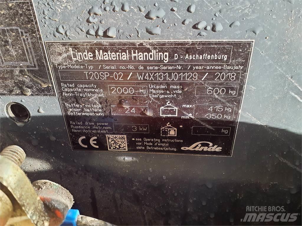 Linde T20SP kurz Nisko podizni električni viljuškar