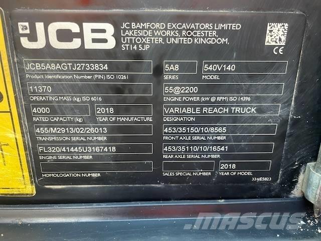 JCB 540-140 Teleskopski viljuškari