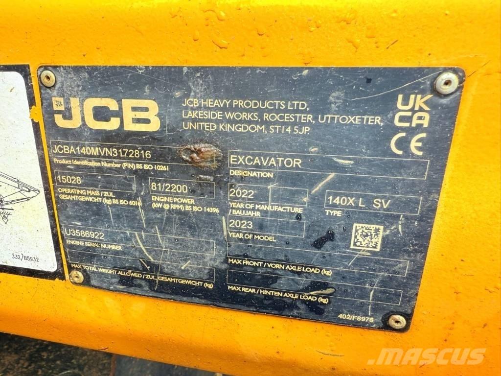 JCB 140 X Bageri guseničari