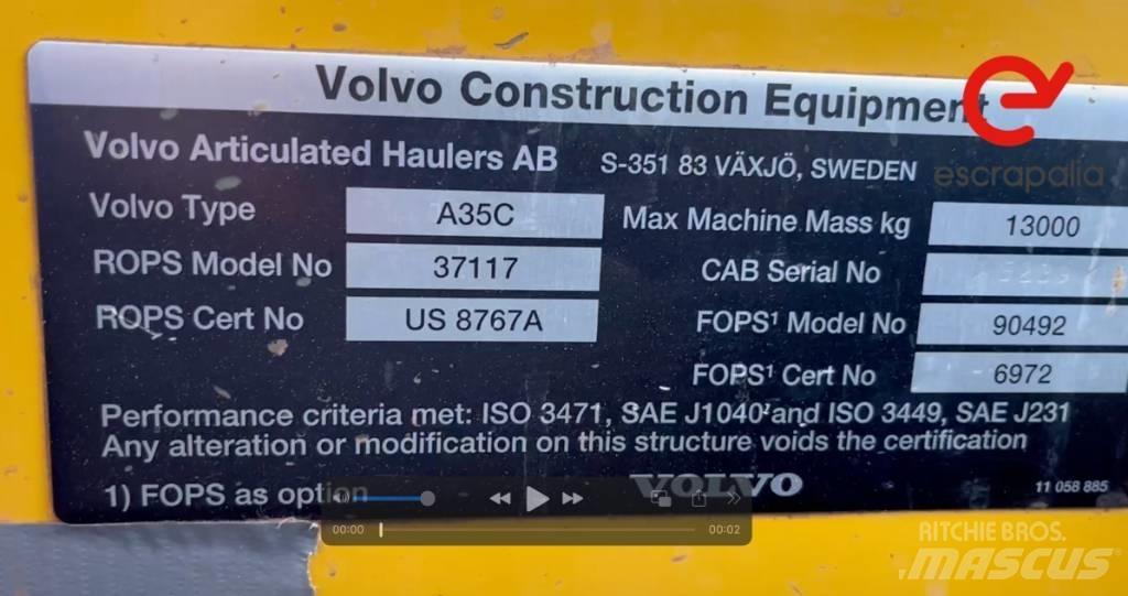 Volvo A 35 C Zglobni damperi