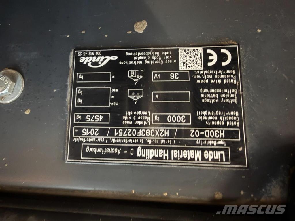 Linde H30D-02 Dizelski viljuškari