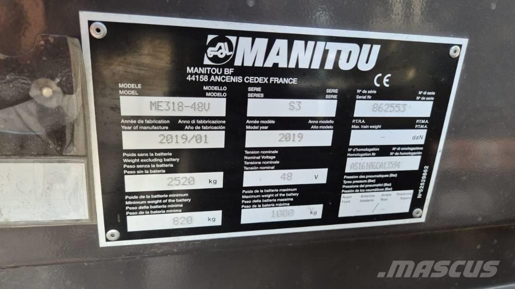 Manitou ME 318 Električni viljuškari