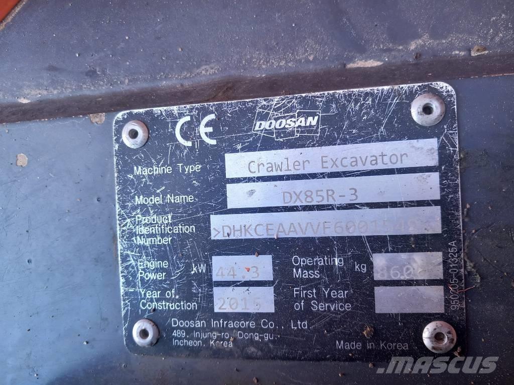 Doosan DX 85 R-3 Midi bageri 7t – 12t