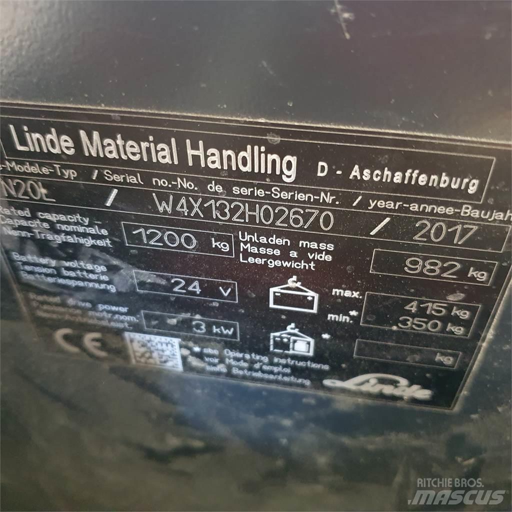Linde N20L kurz Srednje dizajući komisioni viljuškar