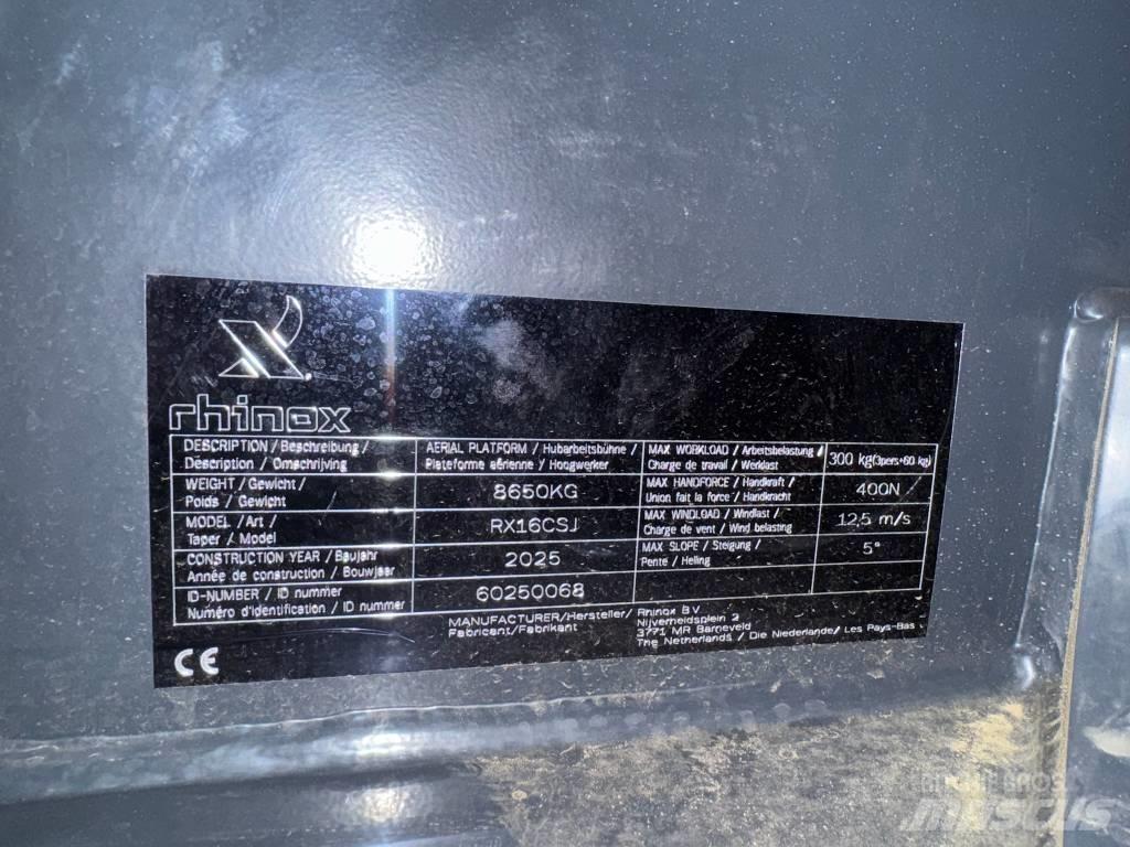 Rhinox RX 16 CSJ Teleskopske podizne platforme