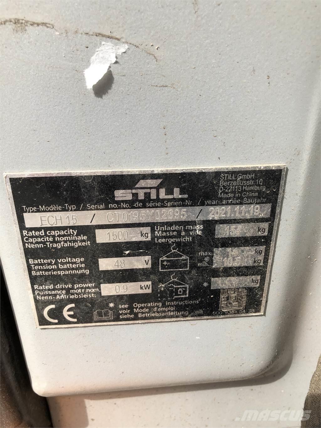 Still ECH 15 Ručni električni viljuškar