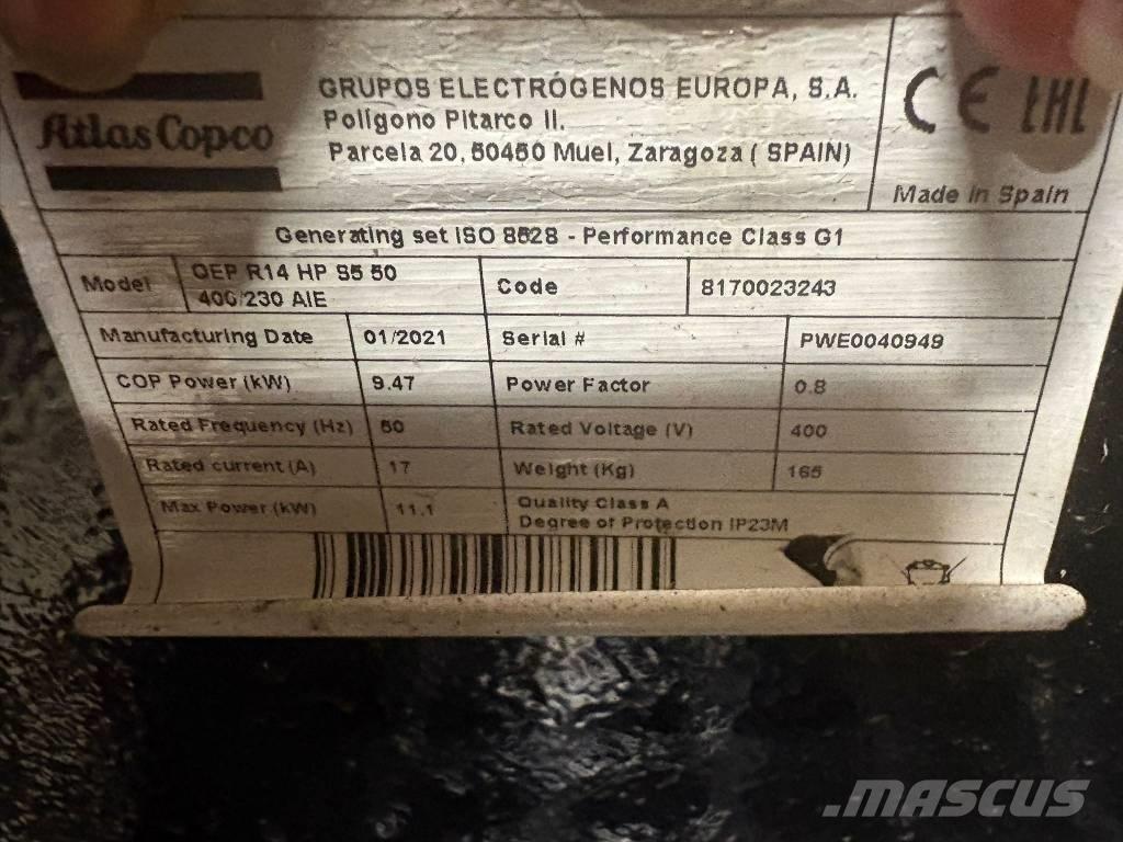 Atlas Copco QEP R 14 Benzinski generatori