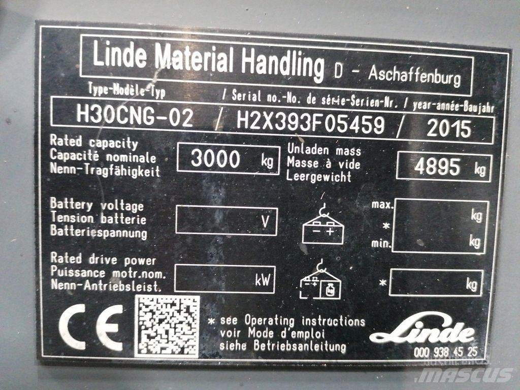 Linde H30T-02 Plinski viljuškari