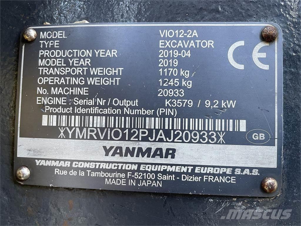 Yanmar VIO12 Bageri točkaši