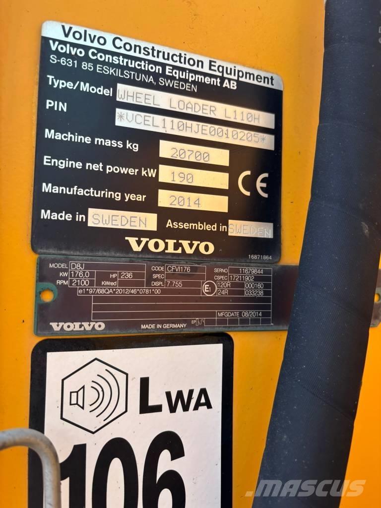 Volvo L 110 H Utovarivači na točkove