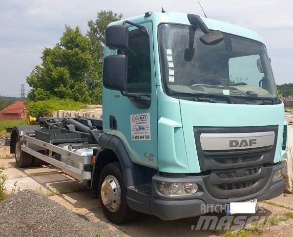 DAF LF180 FA Rol kiper kamioni sa kukom za podizanje tereta