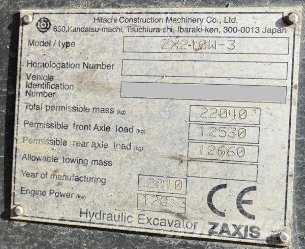 Hitachi ZX 210W-3 Bageri točkaši