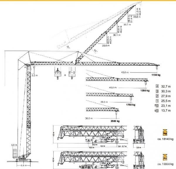 Liebherr 63 K Kranovi tornjevi
