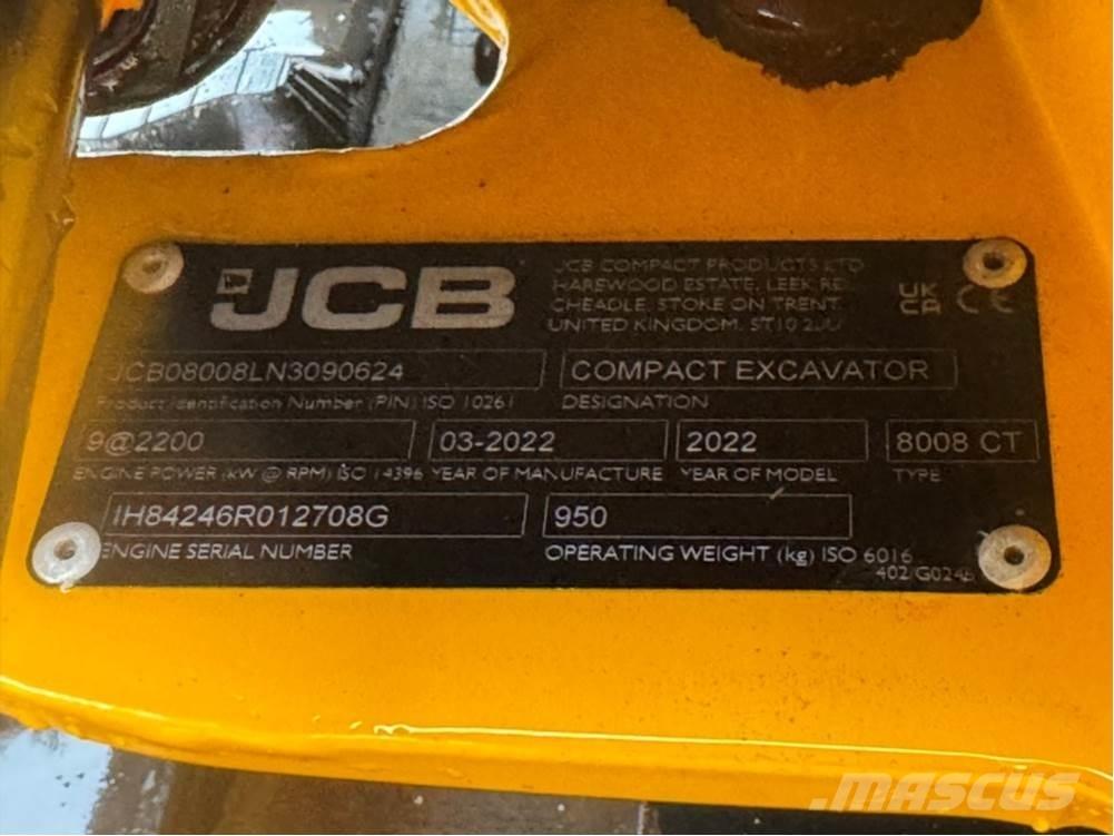 JCB MICRO 8008 Mini bageri < 7t